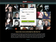 Tablet Screenshot of datevampires.com